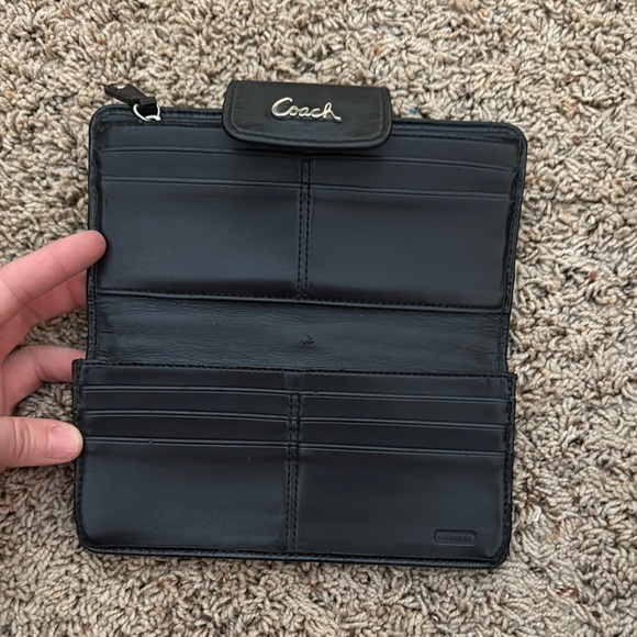 Coach Black and Gray Wallet - Picture 2 of 3